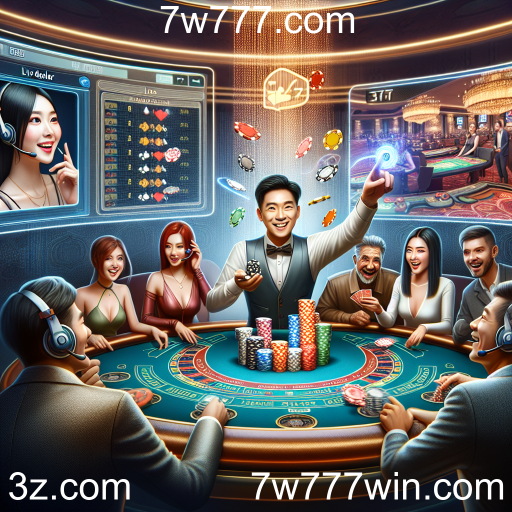 A Experiência Imersiva dos Cassinos ao Vivo no 7w777.com